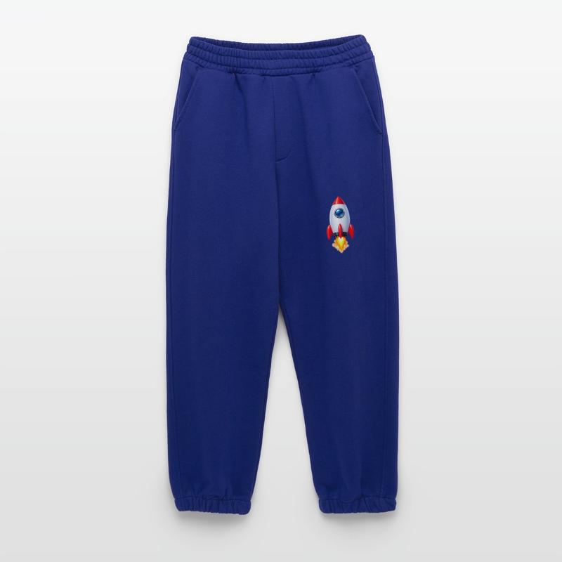 Cheerful Rocket Retro Design Heavyweight Jogging Pants - made by SPREAD 
