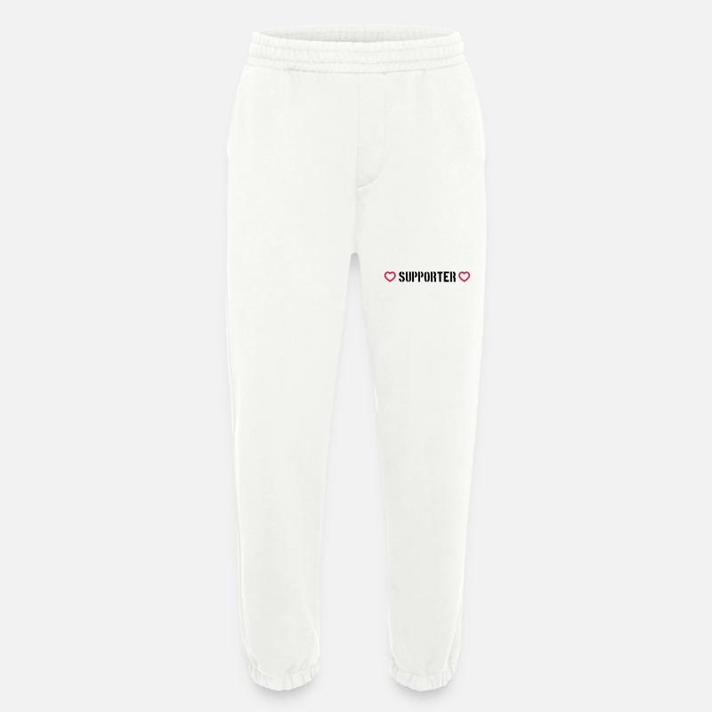 Supporter Herz - Heavyweight Jogginghose - made by SPREAD  - OFF WHITE