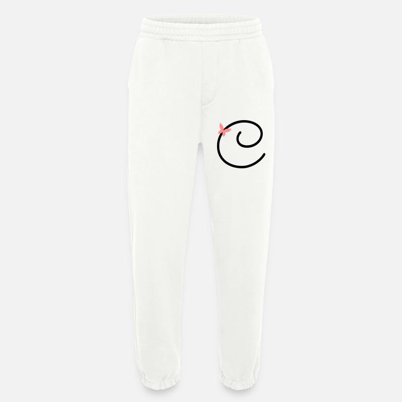 Buchstabe C Schmetterlingsbuchstabe - Heavyweight Jogginghose - made by SPREAD  - OFF WHITE