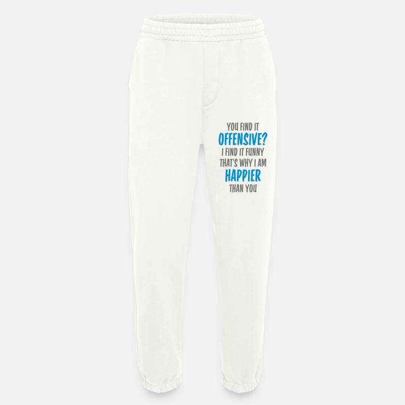 You find it offensive - Heavyweight Jogginghose - made by SPREAD  - OFF WHITE