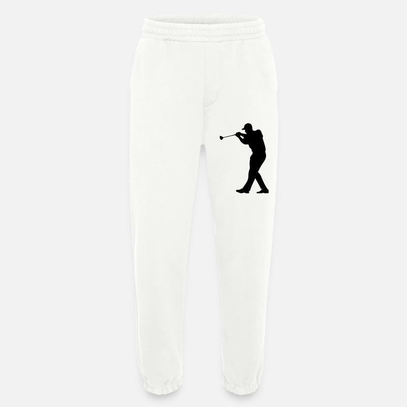 Golfer Mann Silhouette - Heavyweight Jogginghose - made by SPREAD  - OFF WHITE
