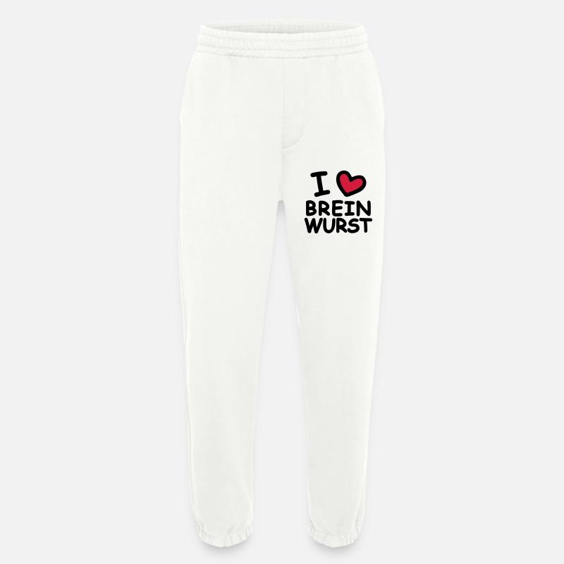 I Love Breinwurst - Heavyweight Jogginghose - made by SPREAD  - OFF WHITE