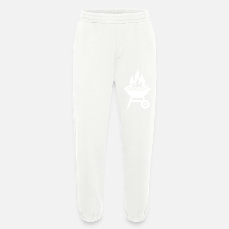 Icône du gril - Pantalon de jogging bio épais fabriqué en UE - OFF WHITE