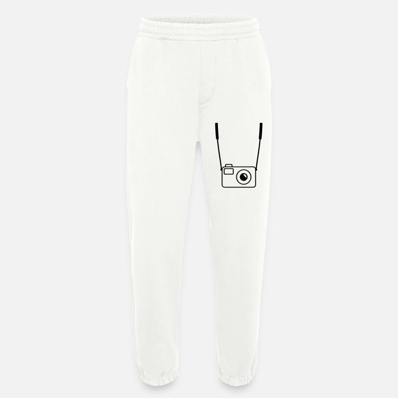 camera - Heavyweight Jogging Pants - made by SPREAD  - OFF WHITE