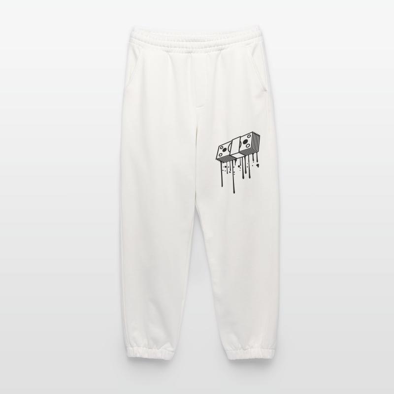 graffiti drops banknotes buendel dollar gettin Heavyweight Jogging Pants - made by SPREAD 
