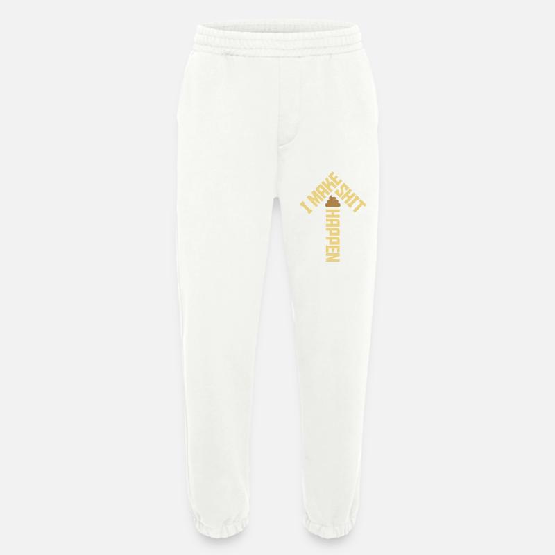 I make shit happen - Heavyweight Jogginghose - made by SPREAD  - OFF WHITE