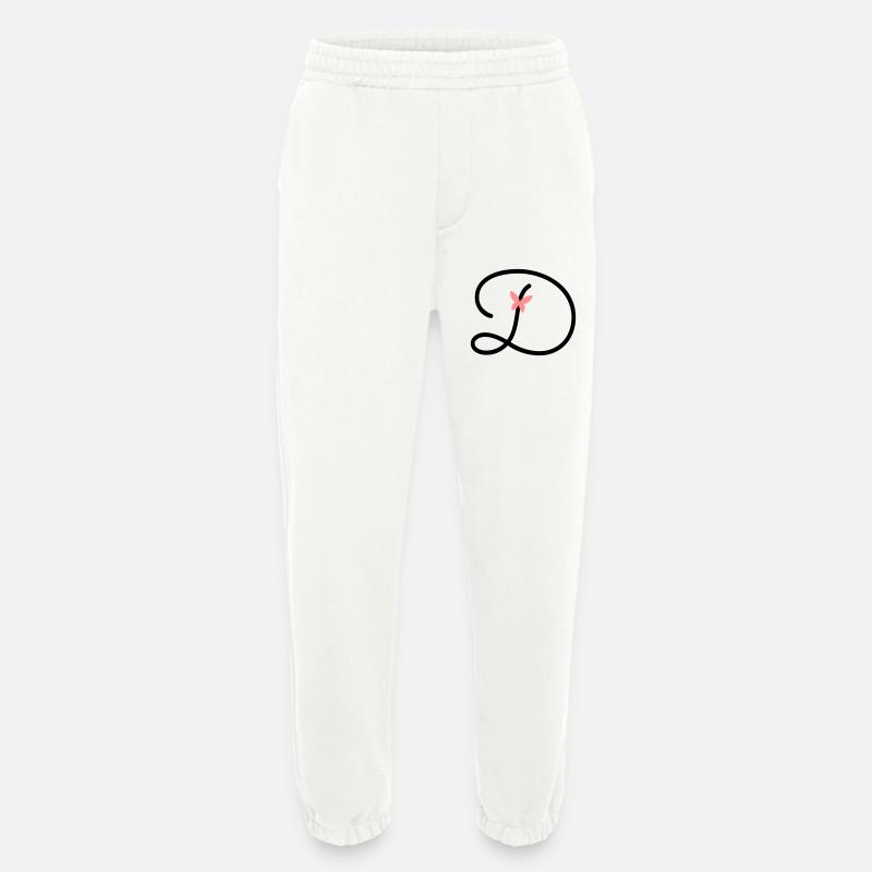 Buchstabe D Schmetterlingsbuchstabe - Heavyweight Jogginghose - made by SPREAD  - OFF WHITE