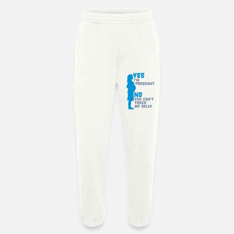 ne peut pas toucher mon - Pantalon de jogging bio épais fabriqué en UE - OFF WHITE