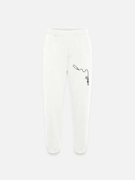 hangman_drawing - Heavyweight Jogging Pants - made by SPREAD - OFF WHITE