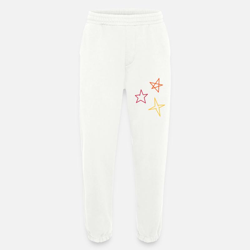 Sterne dreifarbig - Heavyweight Jogginghose - made by SPREAD  - OFF WHITE