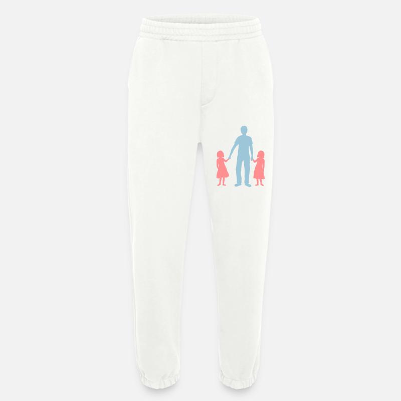 Vater 2 Töchter - Heavyweight Jogginghose - made by SPREAD  - OFF WHITE