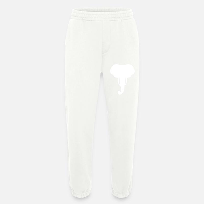 Cool Elephant Head Gift - Heavyweight Jogging Pants - made by SPREAD  - OFF WHITE