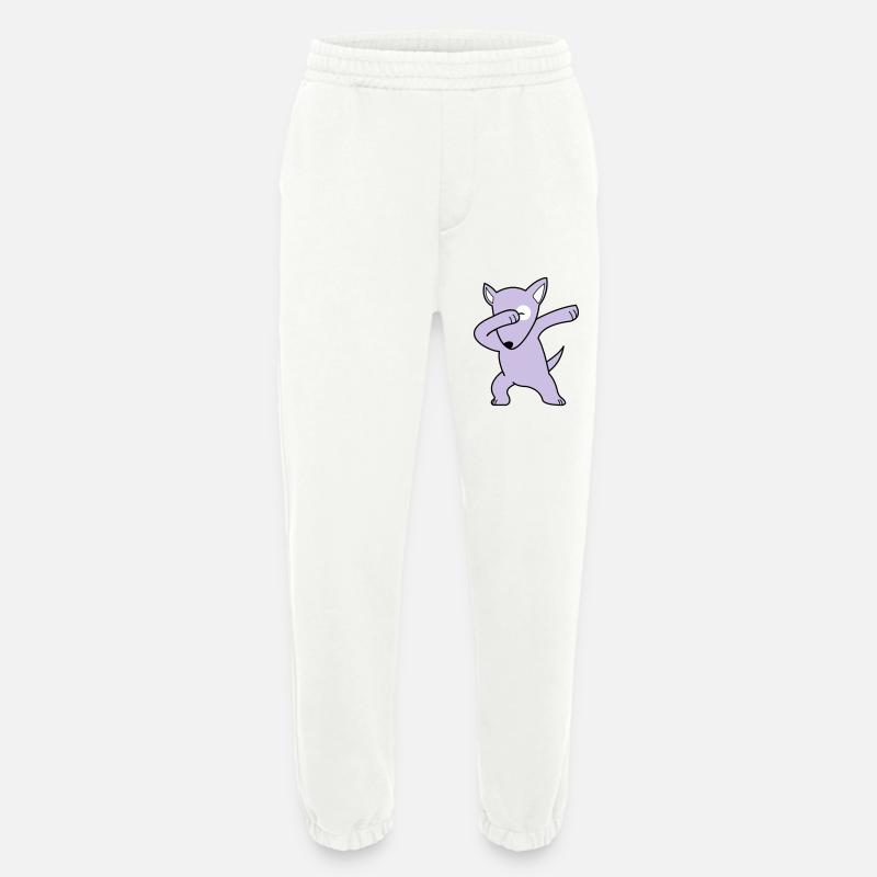 dog dabbing 02 - Heavyweight Jogginghose - made by SPREAD  - OFF WHITE