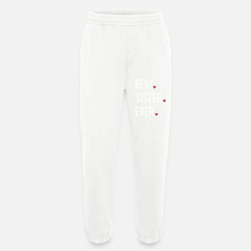 Beste Schwester der Welt - Heavyweight Jogginghose - made by SPREAD  - OFF WHITE