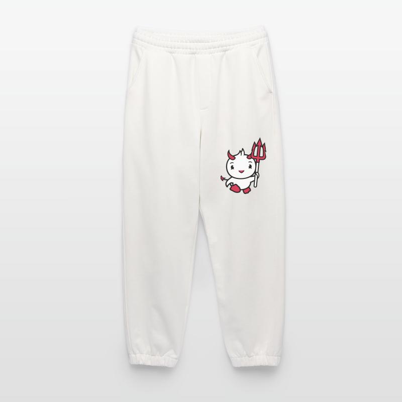 bird devil horns satan trident hell evil cool Heavyweight Jogging Pants - made by SPREAD 