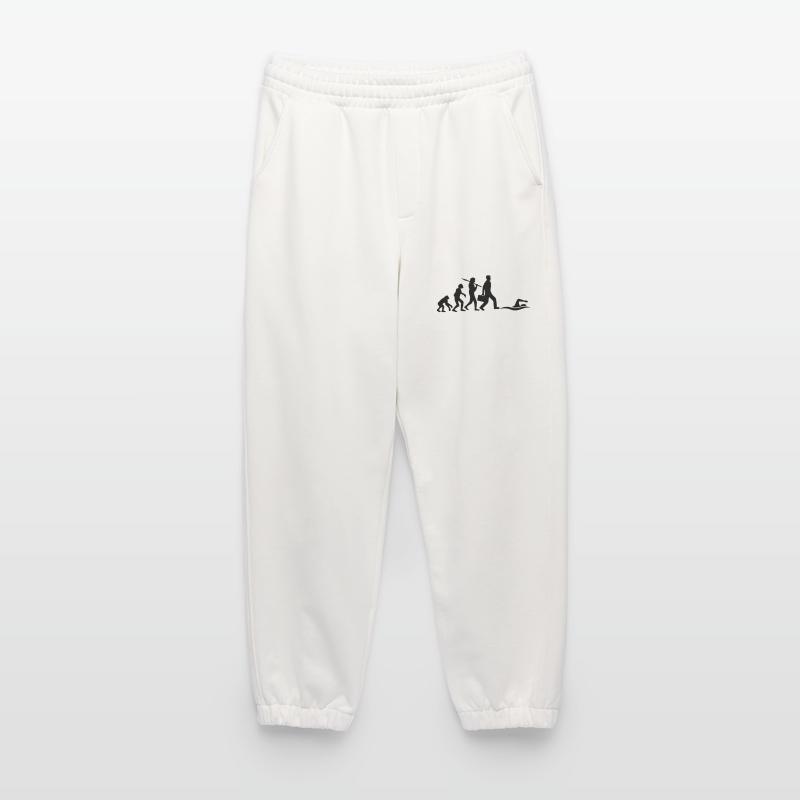 evolution development born to swim logo s Heavyweight Jogging Pants - made by SPREAD 