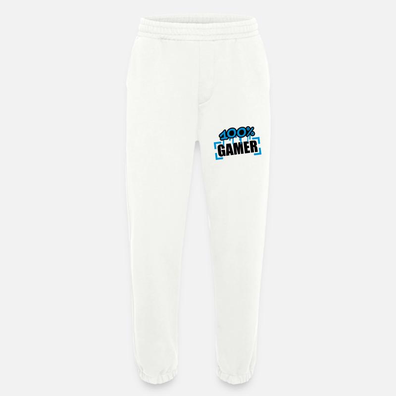 100 Procent Gamer - Heavyweight Jogginghose - made by SPREAD  - OFF WHITE