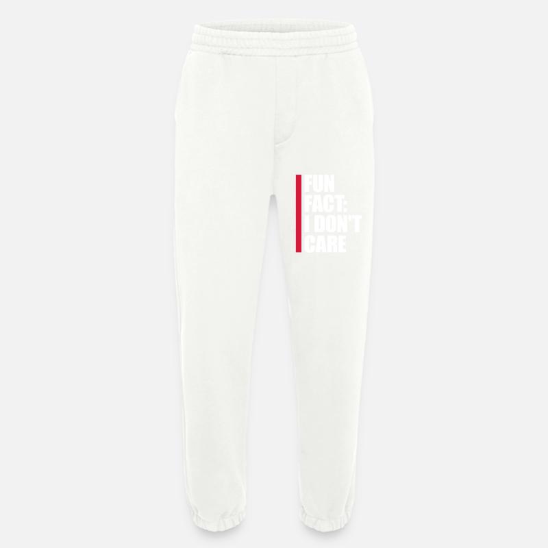 I don't care fact - Heavyweight Jogging Pants - made by SPREAD  - OFF WHITE