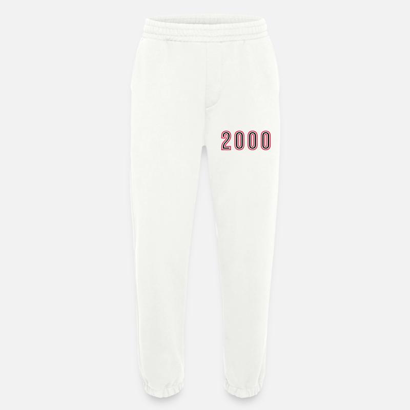 2000 Year Number - Heavyweight Jogging Pants - made by SPREAD  - OFF WHITE