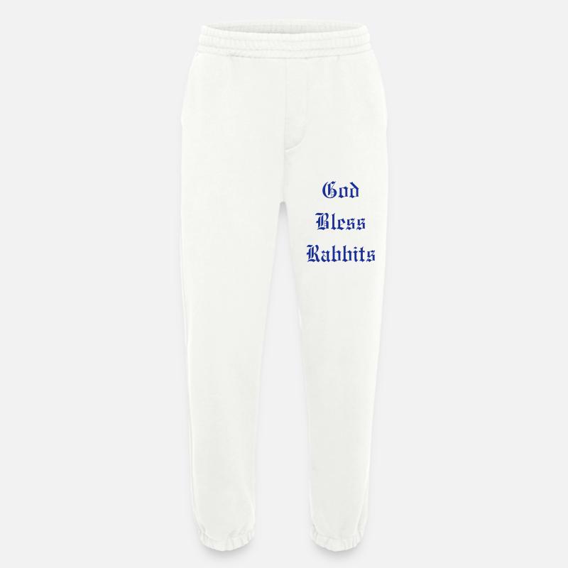 GodBlessRabbits - Heavyweight Jogginghose - made by SPREAD  - OFF WHITE