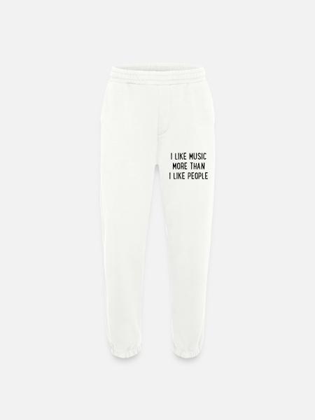 Music - Heavyweight Jogging Pants - made by SPREAD  - OFF WHITE