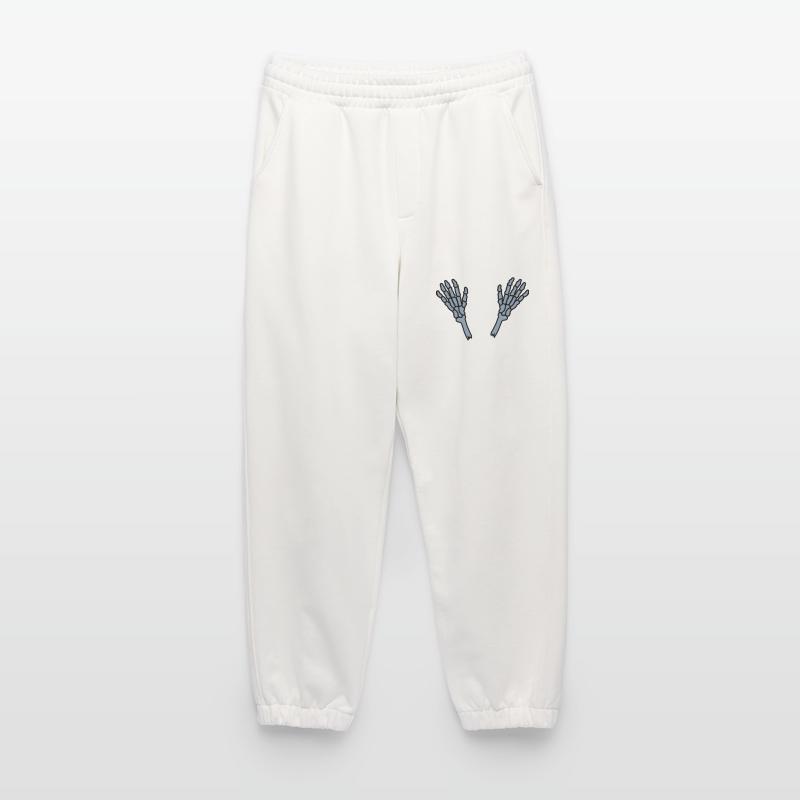 2 Skeleton Hands Bones Heavyweight Jogging Pants - made by SPREAD 