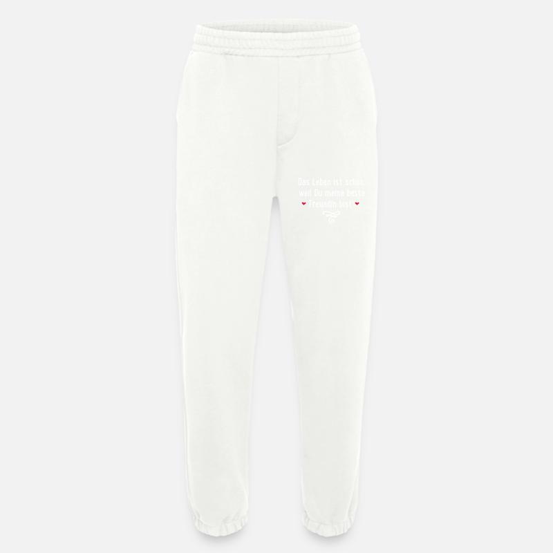 Beste Freundin - Heavyweight Jogginghose - made by SPREAD  - OFF WHITE
