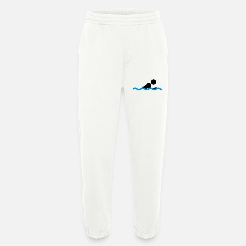 Brustschwimmen - Heavyweight Jogginghose - made by SPREAD  - OFF WHITE