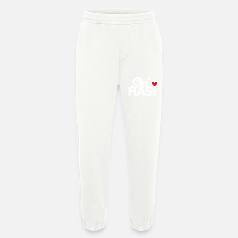 Ski Hasi mit Herz - Heavyweight Jogginghose - made by SPREAD  - OFF WHITE
