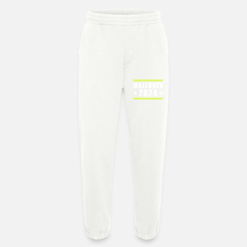 Majorque 2024 - Pantalon de jogging bio épais fabriqué en UE - OFF WHITE