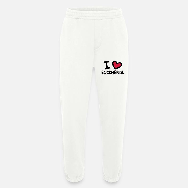 I Love Bockhendl Backhendl - Heavyweight Jogging Pants - made by SPREAD  - OFF WHITE