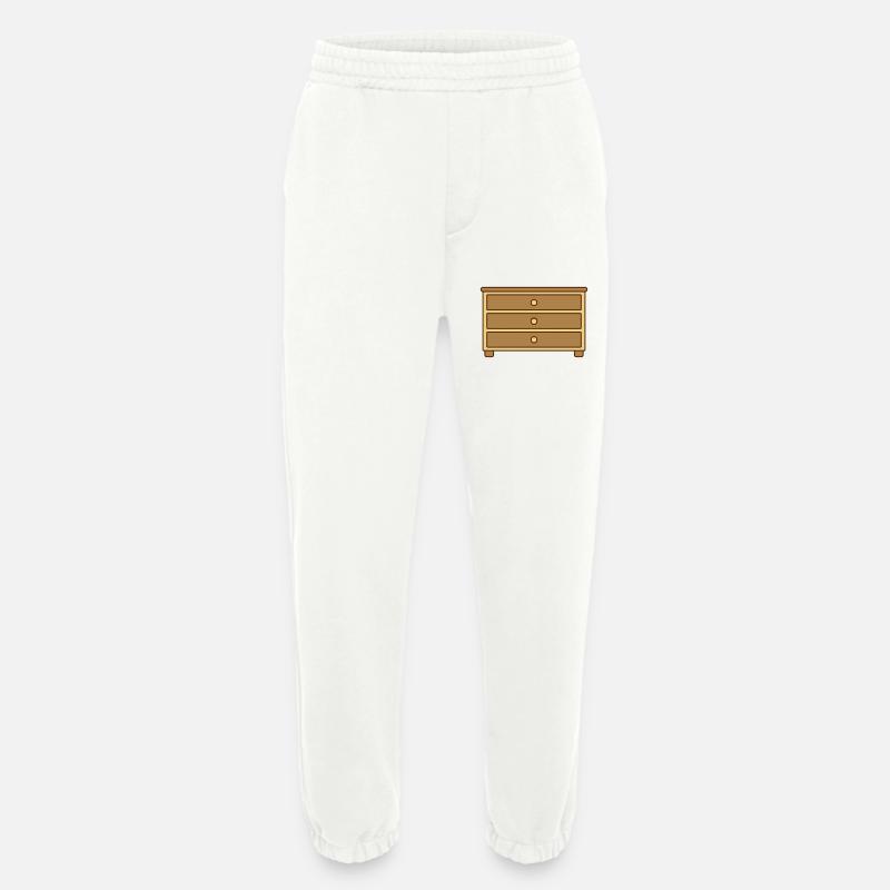 Schubladen Kommode Möbelstück Design - Heavyweight Jogginghose - made by SPREAD  - OFF WHITE