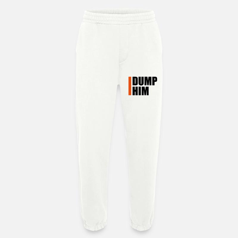 dump him Zitat Logo - Heavyweight Jogginghose - made by SPREAD  - OFF WHITE