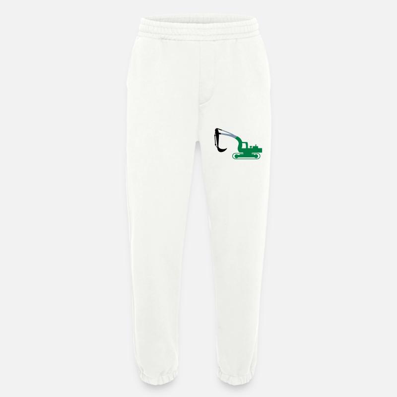 excavator - Heavyweight Jogging Pants - made by SPREAD  - OFF WHITE