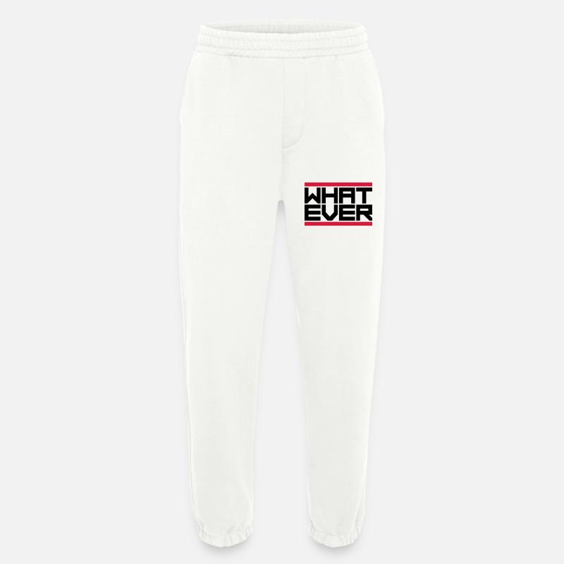 Devise quoi que ce soit - Pantalon de jogging bio épais fabriqué en UE - OFF WHITE