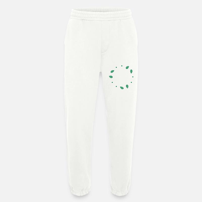 Blätter Rahmen - Heavyweight Jogginghose - made by SPREAD  - OFF WHITE