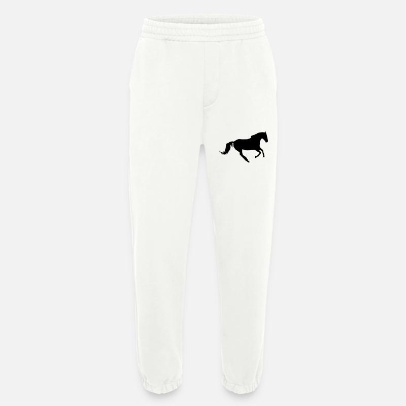Pferd im Galopp - Heavyweight Jogginghose - made by SPREAD  - OFF WHITE