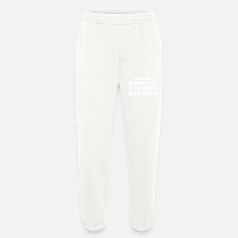 Britische Katze - Heavyweight Jogginghose - made by SPREAD  - OFF WHITE