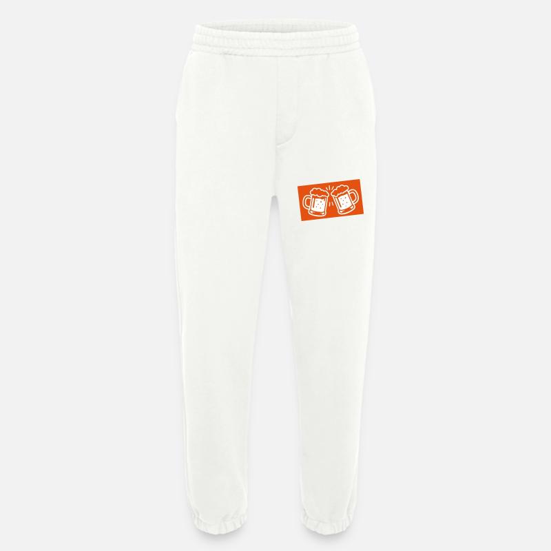 Bierglas Bier Symbol - Heavyweight Jogginghose - made by SPREAD  - OFF WHITE