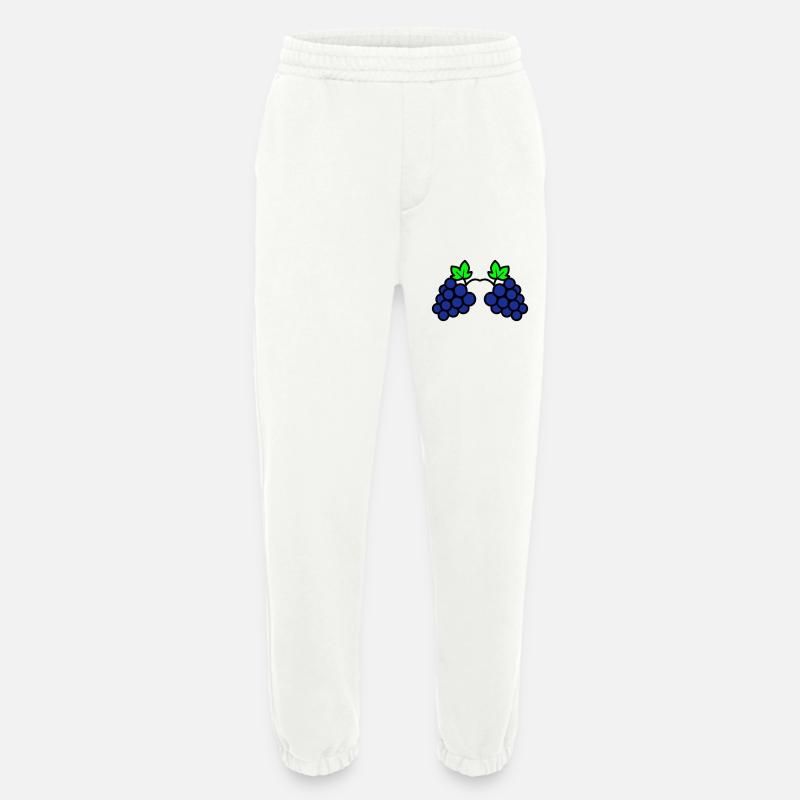 Weintrauben Weinrebe Symbol - Heavyweight Jogginghose - made by SPREAD - OFF WHITE
