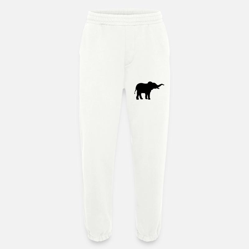 Elefant cool Silhouette Design - Heavyweight Jogginghose - made by SPREAD  - OFF WHITE