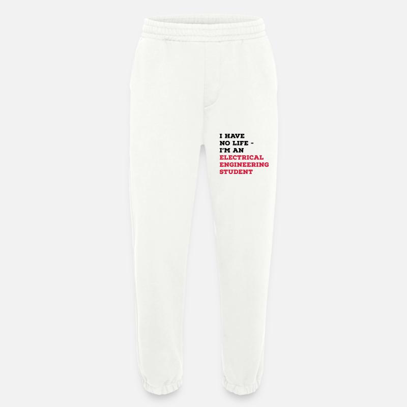 Elektrotechnik Studium - Heavyweight Jogginghose - made by SPREAD  - OFF WHITE