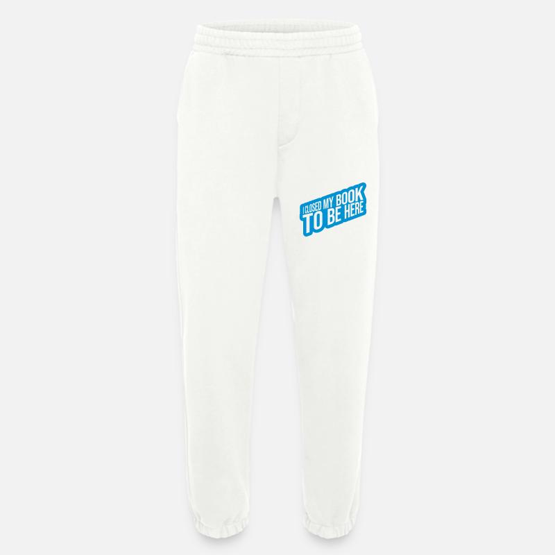 I closed my book - Heavyweight Jogging Pants - made by SPREAD  - OFF WHITE