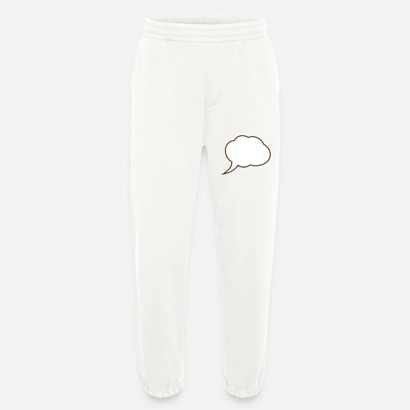 2541614 15461264 speech bubble - Heavyweight Jogging Pants - made by SPREAD  - OFF WHITE