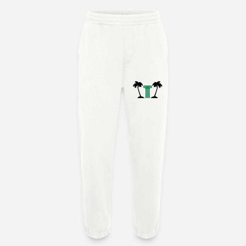 palmen säule - Heavyweight Jogginghose - made by SPREAD  - OFF WHITE