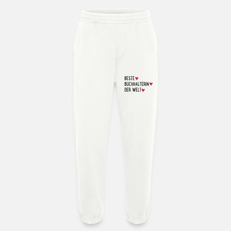 Buchhalterin - Heavyweight Jogginghose - made by SPREAD  - OFF WHITE