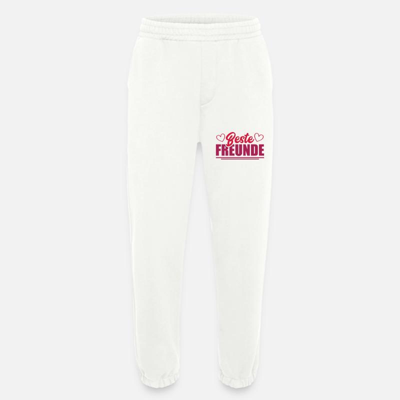 best friends - Heavyweight Jogging Pants - made by SPREAD  - OFF WHITE