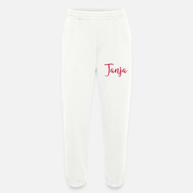 Name Tanja - Heavyweight Jogging Pants - made by SPREAD  - OFF WHITE