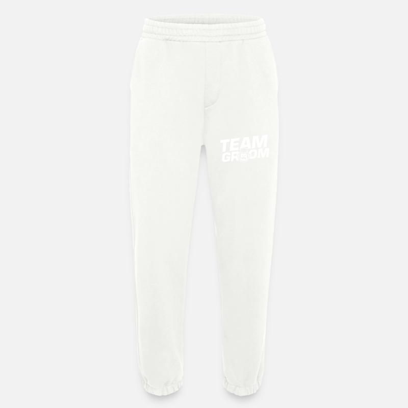 Team Groom Monkey Funny - Heavyweight Jogging Pants - made by SPREAD - OFF WHITE