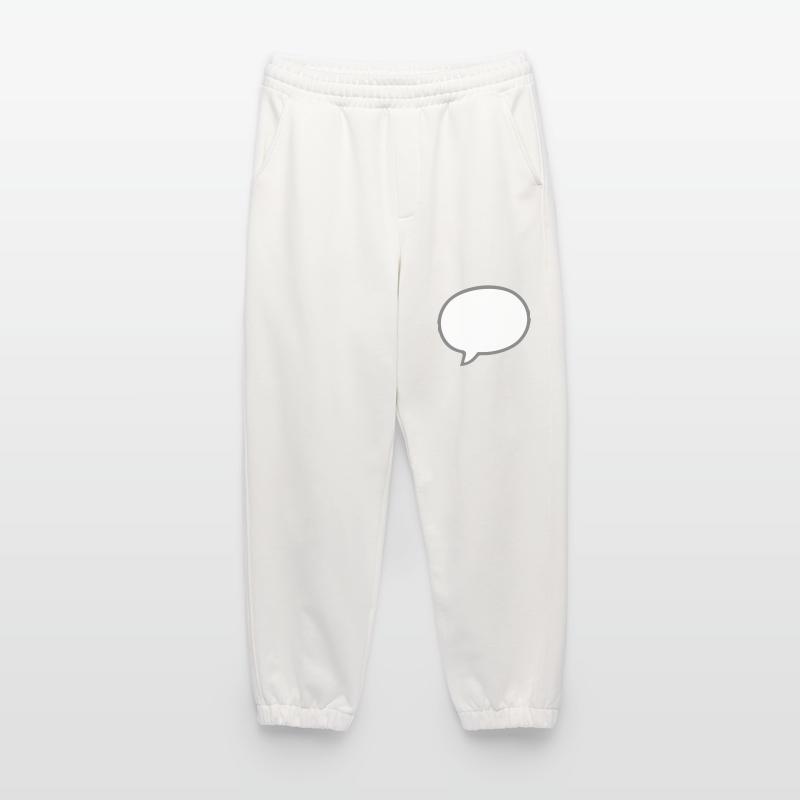Bulle de dialogue de conception comique Pantalon de jogging bio épais fabriqué en UE